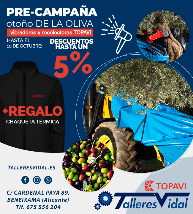Pre-campaña Oliva de otoño 2019 Topavi en Talleres Vidal